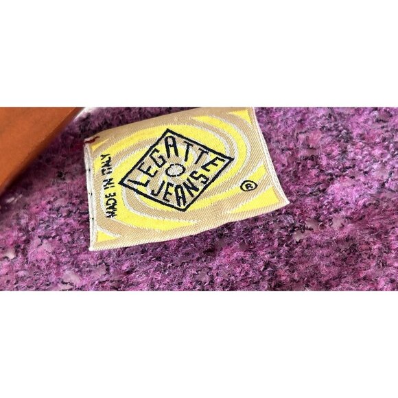 Vintage Red & Purple Knit Cardigan Fairy Lace Whimsical Bohemian Sheer - Picture 12 of 16